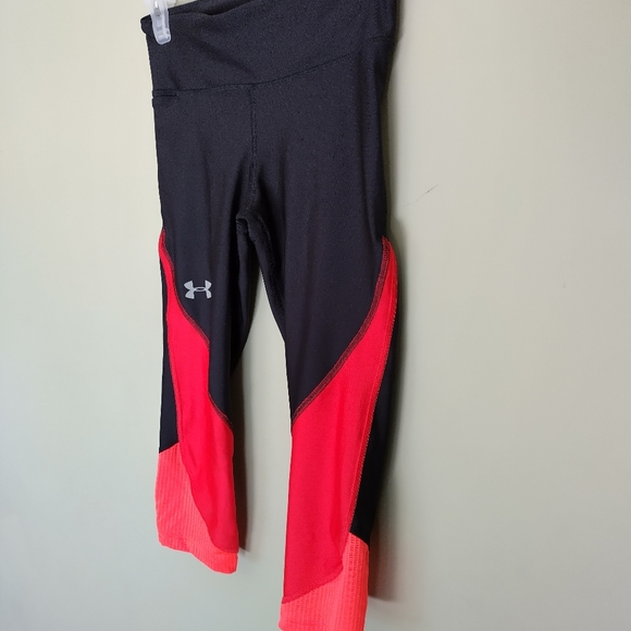 UNDER ARMOUR WOMEN'S HEATGEAR COLOR BLOCK COMPRESSION LEGGINGS SZ S - Picture 6 of 10